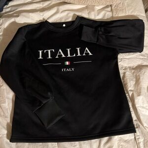 Classic Black Sweatshirt ITALIA M